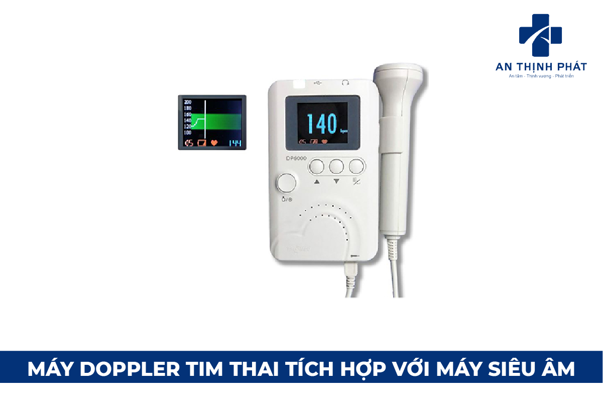 Máy doppler tim thai tích hợp với máy siêu âm