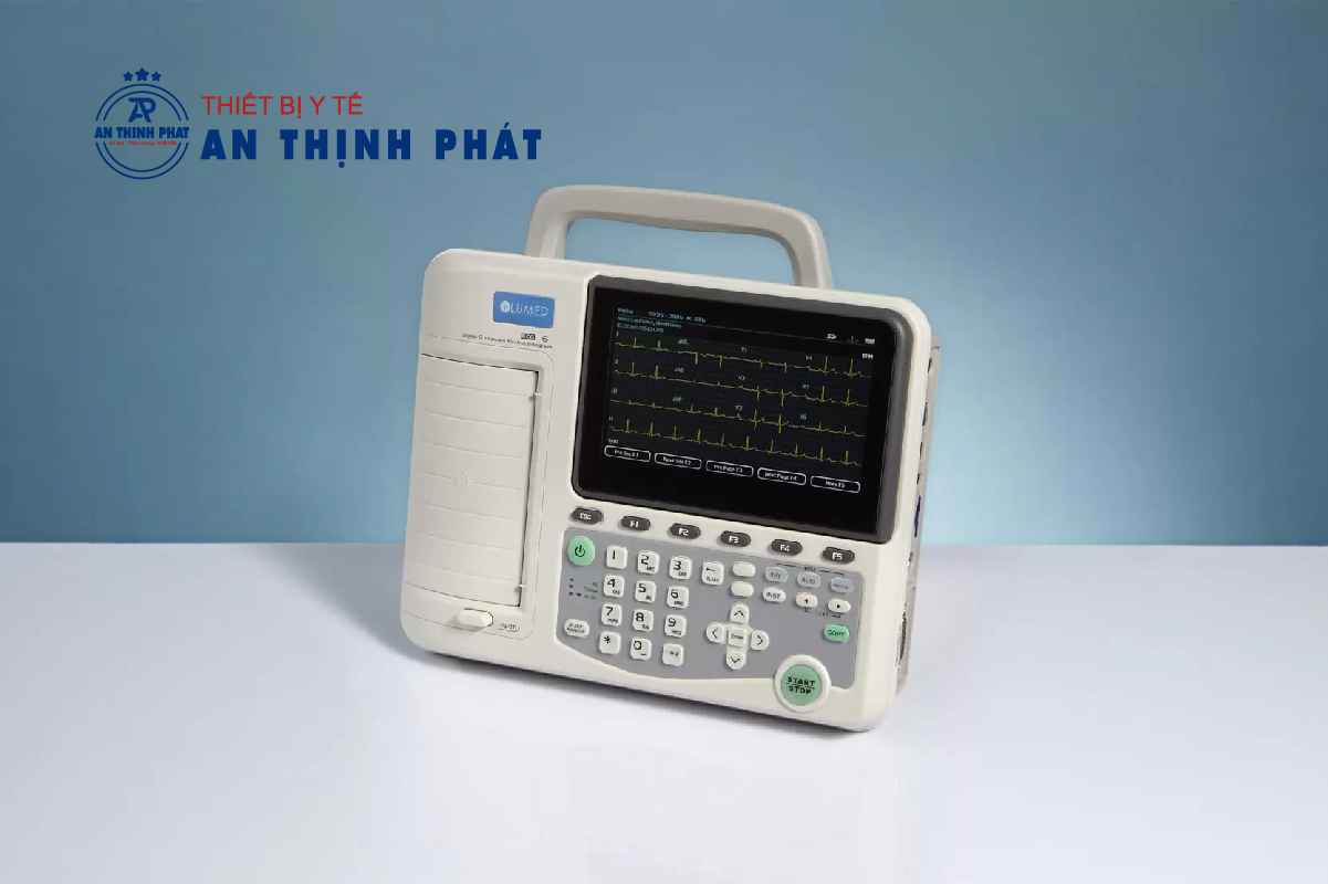 Cách sử dụng máy điện tim 6 cần - Khởi động và thiết lập thông số